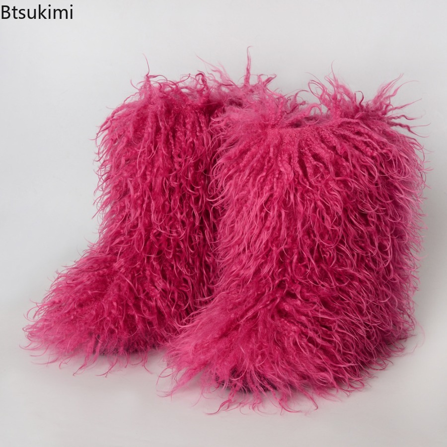 Ladies Trendy Mongolian Fur Bo - Street Fashion Y2K recension och pris