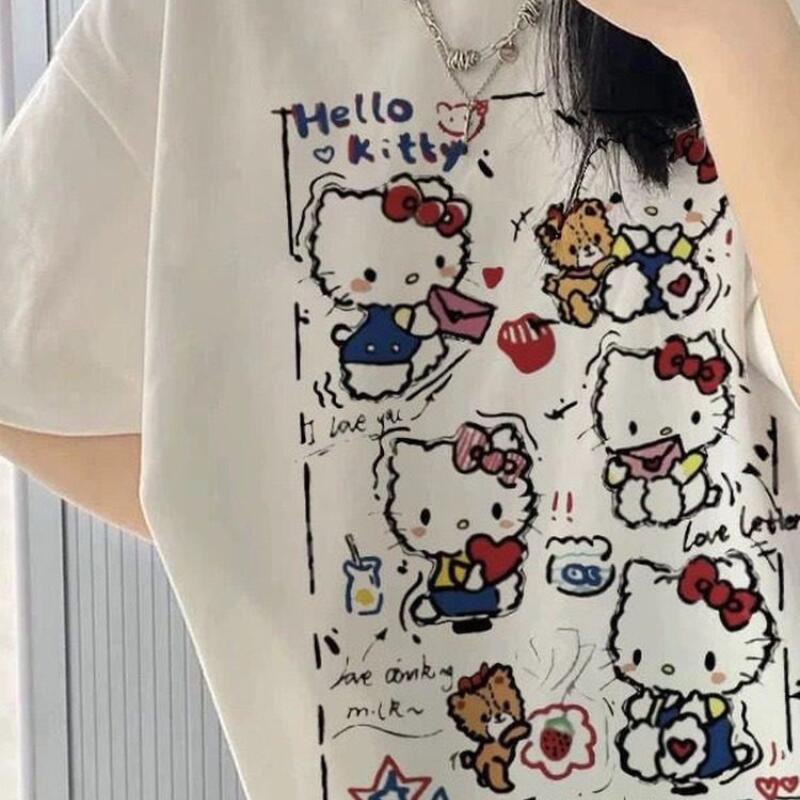 Short-Sleeved Summer Hello Kit - Street Fashion Y2K recension och pris