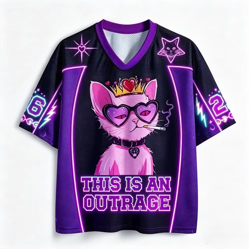 Queen Cat Pattern 3D Printed M - Queen Street Fashion recension och pris